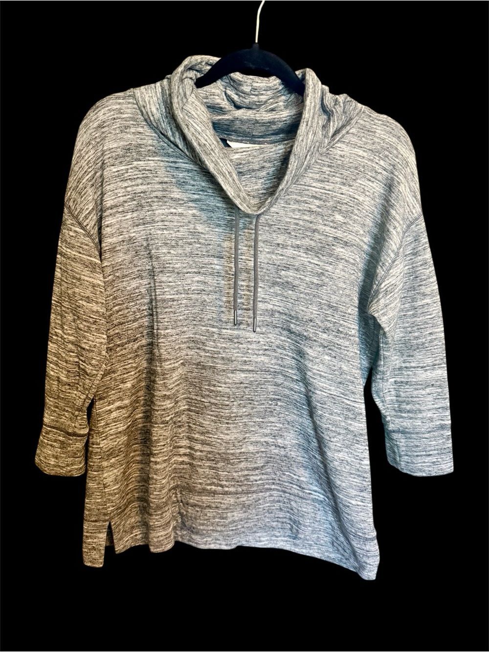 Women’s Liz Claiborne Weekend Gray Marled Knit Top Size Large